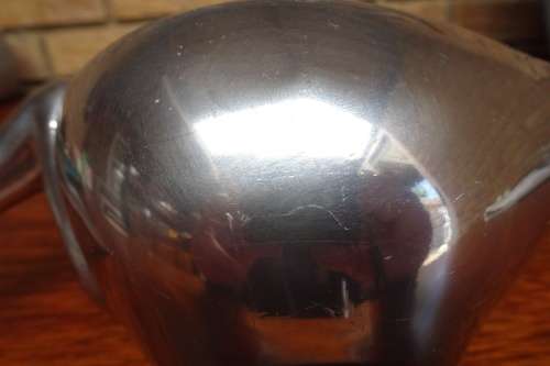 Very Elegant Carrol Boyes (1954 - 2019) Cast Aluminium Gravy Boat With Elongated Figure As Handle