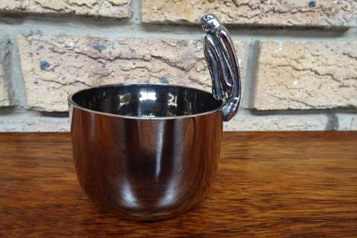 Unusual and Different Carrol Boyes (1954 - 2019) Stainless Steel Sugar Bowl