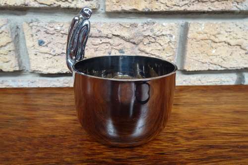 Unusual and Different Carrol Boyes (1954 - 2019) Stainless Steel Sugar Bowl