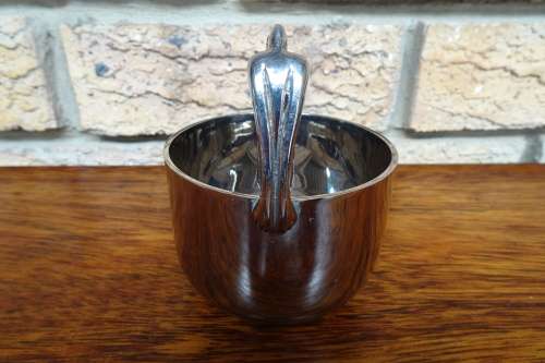 Unusual and Different Carrol Boyes (1954 - 2019) Stainless Steel Sugar Bowl