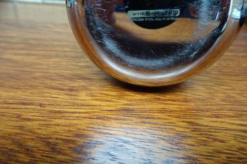 Unusual and Different Carrol Boyes (1954 - 2019) Stainless Steel Sugar Bowl