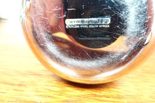 Unusual and Different Carrol Boyes (1954 - 2019) Stainless Steel Sugar Bowl