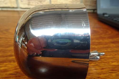 Unusual and Different Carrol Boyes (1954 - 2019) Stainless Steel Sugar Bowl