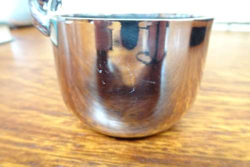 Unusual and Different Carrol Boyes (1954 - 2019) Stainless Steel Sugar Bowl