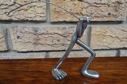 Quirky Carrol Boyes (1954 - 2019) Cast Aluminium Africa Art Thin Man Ornament