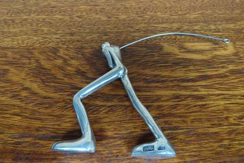 Quirky Carrol Boyes (1954 - 2019) Cast Aluminium Africa Art Thin Man Ornament