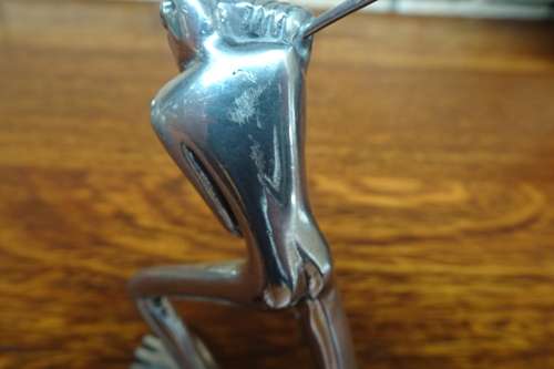 Quirky Carrol Boyes (1954 - 2019) Cast Aluminium Africa Art Thin Man Ornament