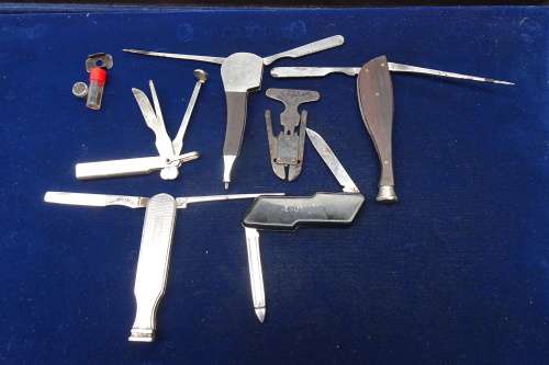 Lovely Tin Filled with a Collection of Vintage Pipe Cleaning Tools