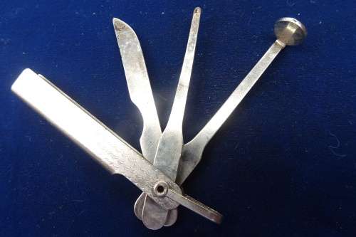 Lovely Tin Filled with a Collection of Vintage Pipe Cleaning Tools