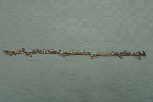 Beautiful and Unusual South African VK (Vivek Parshotam) Silver Linked Chain Anklet 16.9g 26cm