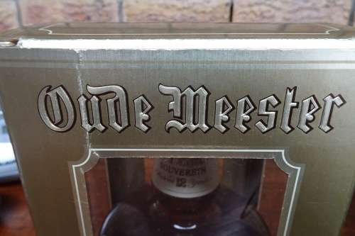 Vintage Oude Meester Souverein Matured 12 Years Brandy.  Sealed and in Window Display Box 750 mll