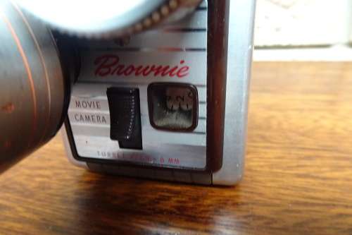 Lovely Vintage Kodak Brownie Turret f/1.9 Movie Camera with Leather Field Case. Eastman Kodak Co.