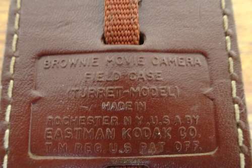 Lovely Vintage Kodak Brownie Turret f/1.9 Movie Camera with Leather Field Case. Eastman Kodak Co.