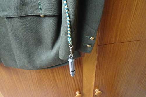 Vintage South African Defence Force Full 2nd Lieutenant Uniform Tunic/Cap/Whistle/Belt/Swagger Stick