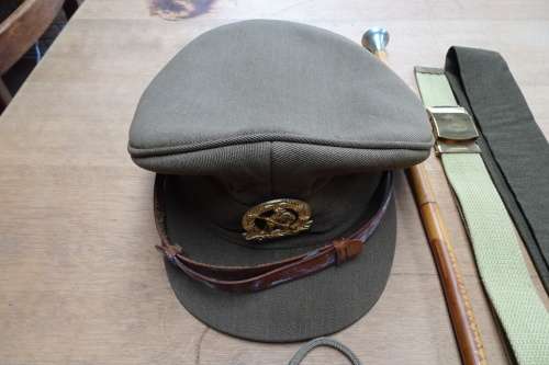 Vintage South African Defence Force Full 2nd Lieutenant Uniform Tunic/Cap/Whistle/Belt/Swagger Stick