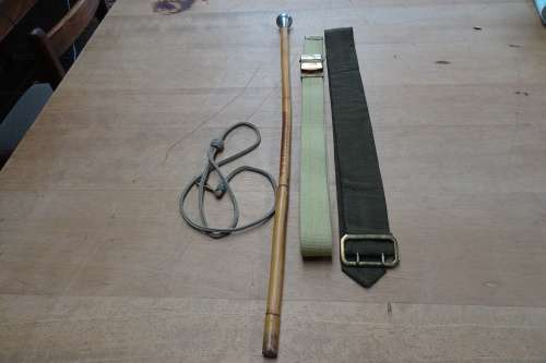 Vintage South African Defence Force Full 2nd Lieutenant Uniform Tunic/Cap/Whistle/Belt/Swagger Stick