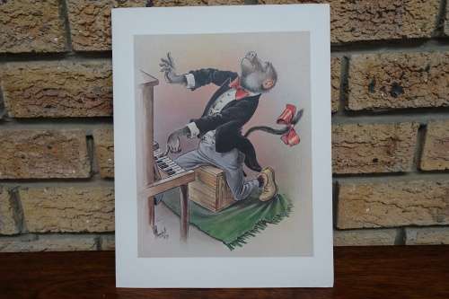 T.O. Honiball (1905 - 1990) Set of Five Handsigned Lithographs `Adoons-Hulle`. Includes 6 Postcards