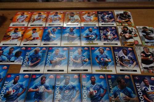 A Large Lot of 147 Rugby Cards in Good Condition. Statistics of Player on Reverse of Each Card.