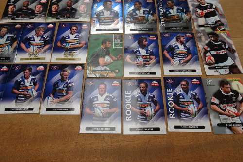 A Large Lot of 147 Rugby Cards in Good Condition. Statistics of Player on Reverse of Each Card.