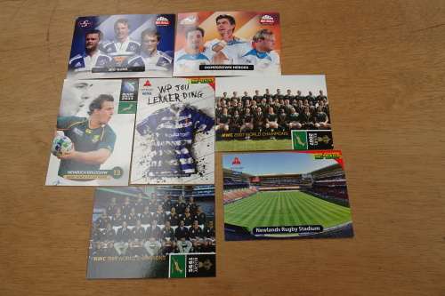 A Large Lot of 147 Rugby Cards in Good Condition. Statistics of Player on Reverse of Each Card.
