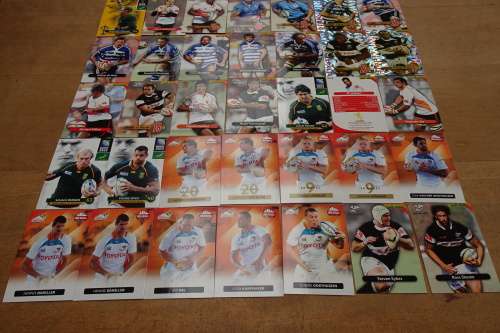 A Large Lot of 147 Rugby Cards in Good Condition. Statistics of Player on Reverse of Each Card.