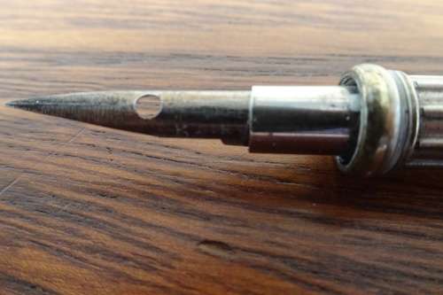 Rare Antique Hinks Wells & Co. Retractable Nib Dip Pen With Retractable Tubular Reservoirs. Nib M