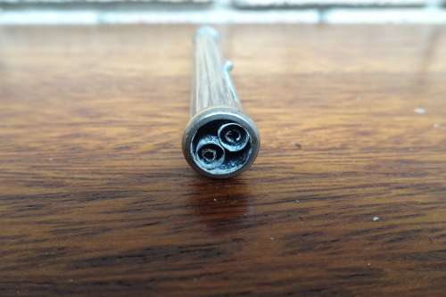 Rare Antique Hinks Wells & Co. Retractable Nib Dip Pen With Retractable Tubular Reservoirs. Nib M