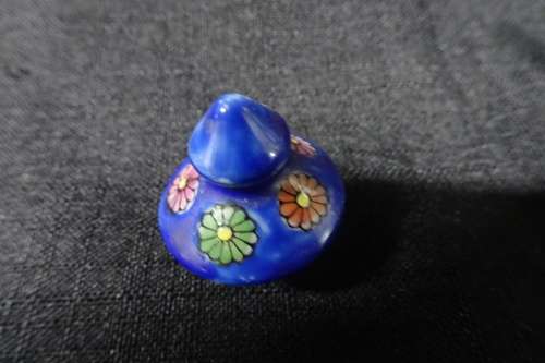 Beautiful Handpainted Japanese Pottery Set Small Jar With Lid, Five Small Bowls and One Small Saucer