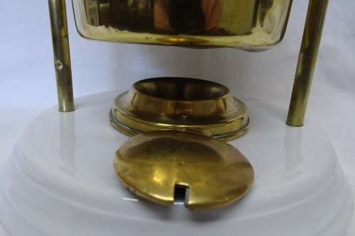 Unique Brass Vintage Coffee Maker/Percolater With Glass Lid By Richard Emmer