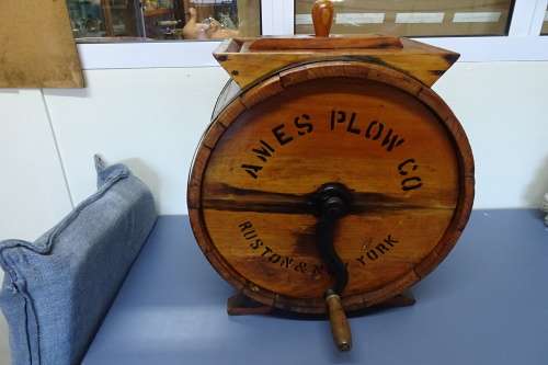 Unique Antique Ames Plow Co. No. 2 Improved Butter Churner COURIER ONLY