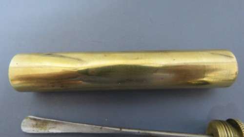 Original World War I Brass Oil Bottle - Lee Enfield Rifle Oiler