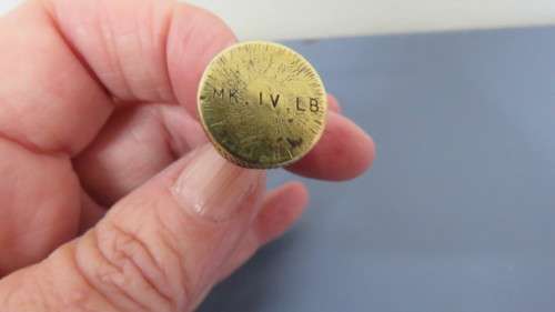 Original World War I Brass Oil Bottle - Lee Enfield Rifle Oiler