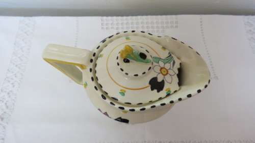 Gorgeous Burleigh Ware Ironstone `Fragrance` Small Teapot. Made in England