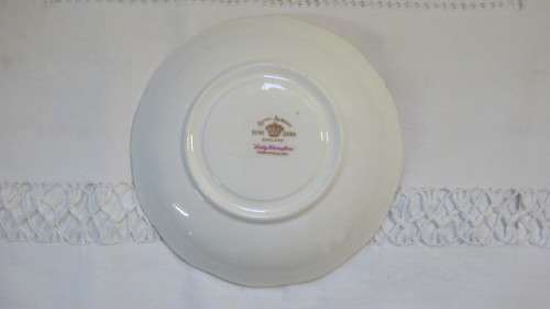 Pretty Vintage Royal Albert Bone China `Lady Hamilton` Pattern Saucer. Pattern Discontinued.