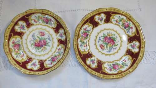 Stunning Royal Albert Bone China `Lady Hamilton` Tea Cup, Saucer and Cake Plate Trio.
