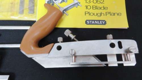 Stanley 10 Blade Plough Plane 13-052 With All Parts and Assembley and Operating Instructions