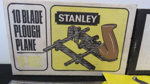 Stanley 10 Blade Plough Plane 13-052 With All Parts and Assembley and Operating Instructions