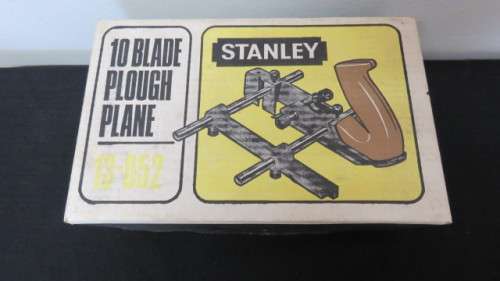 Stanley 10 Blade Plough Plane 13-052 With All Parts and Assembley and Operating Instructions