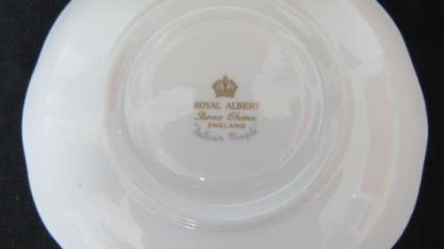 Gorgeous Royal Albert Bone China `Silver Maple` Coffee Cup and Saucer