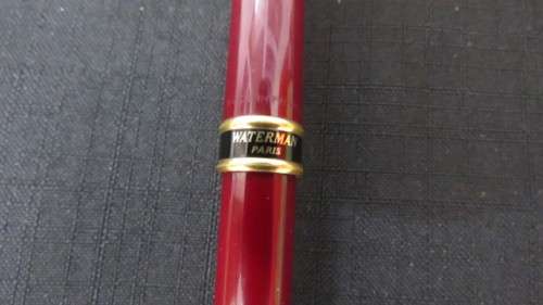 Stunning Original Waterman Expert Ballpoint Pen Burgundy and Gold
