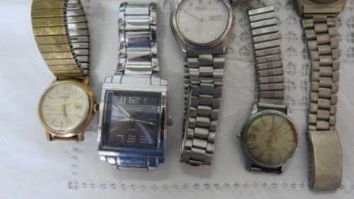 Interesting Collection of Watches. Not in Working Order. Details in Description. SOLD AS IS.
