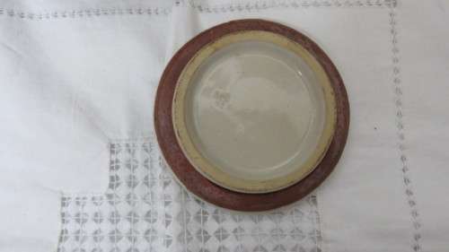 Awesome Vintage Tobacco Jar Humidor Gray`s Pottery England Handpainted `Swan Inn`.