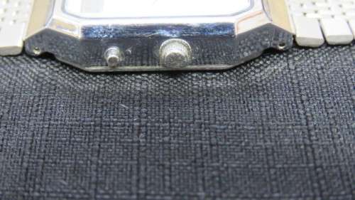 Awesome Casio Three Hand Analogue Digital Men`s Watch Stainless Steel Strap Working Order SOLD AS IS