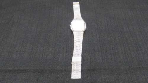 Awesome Casio Three Hand Analogue Digital Men`s Watch Stainless Steel Strap Working Order SOLD AS IS