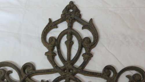 Beautiful Vintage Cast Iron Cross 51 x 33 cm