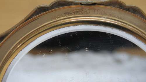Beautiful Rare Collectible 1950s Stratton Powder Compact With Ballerina D: 8,5 cm