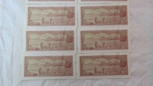Ten Republic of South Africa One Rand Notes in Sequence TW de Jongh (B327) BIDDING PER NOTE