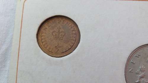 Two Britains 1968/1971 First Decimal Coins By Royal Mint Five Coins Sets in Original Blue Covers