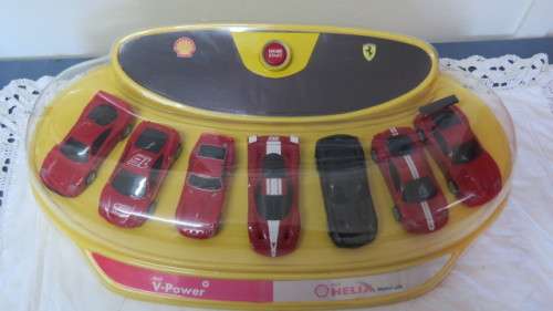 Awesome Limited Edition of Shell Ferrari Collection of Seven Cars With Engine Start Button