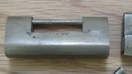 Four Vintage Brass Chinese Locks With Keys. SOLD AS IS.